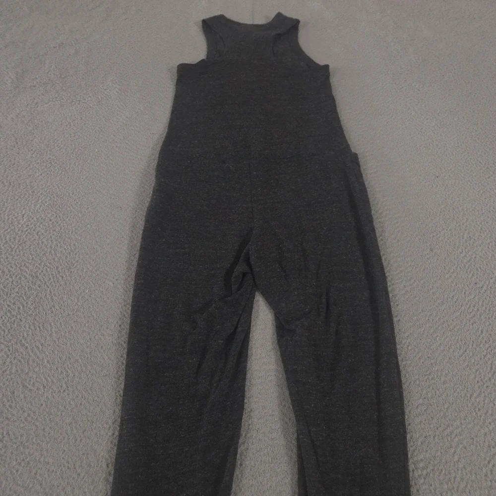 Nike Jumpsuit Womens XS Charcoal Heathered Tapered Leg Sleeveless Sportswear